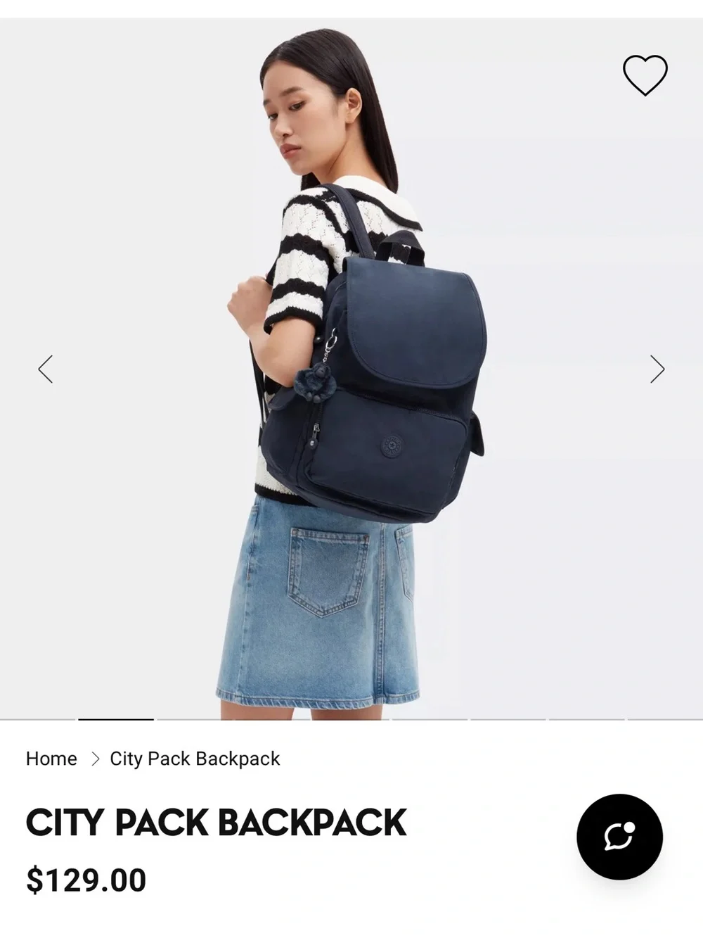 Kipling City Pack Small Backpack in Blue Bleu